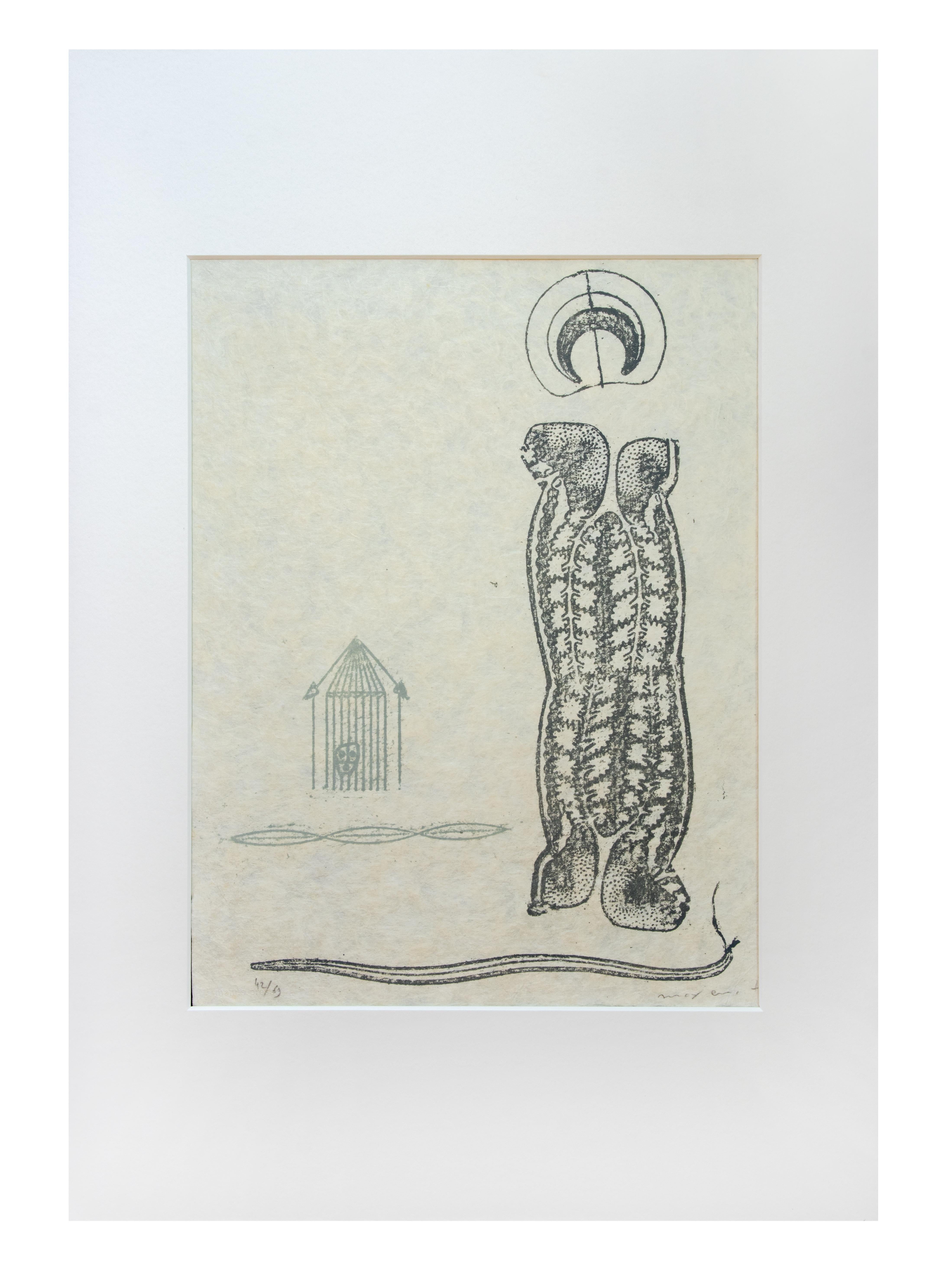 Il Wunderhorn di Lewis Carroll  - Litografia di Max Ernst - 1970