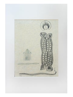 Lewis Carroll's Wunderhorn  - Lithograph by Max Ernst - 1970
