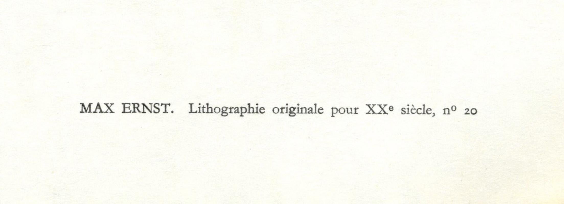 Originallithographie für das XXe Siecle, Nr. 20
Farblithographie, 1962
Unsigniert (wie ausgegeben)
Aus: XXe Siecle, Nr. 20, Weihnachten
Verlag: G. di San Lazzaro, Paris.
Drucker: Mourlot?
Große Auflage: um 1500?
Zustand: Ausgezeichnet/Neuwertig
   