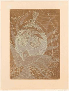 Masque - Acquaforte di Max Ernst - 1950