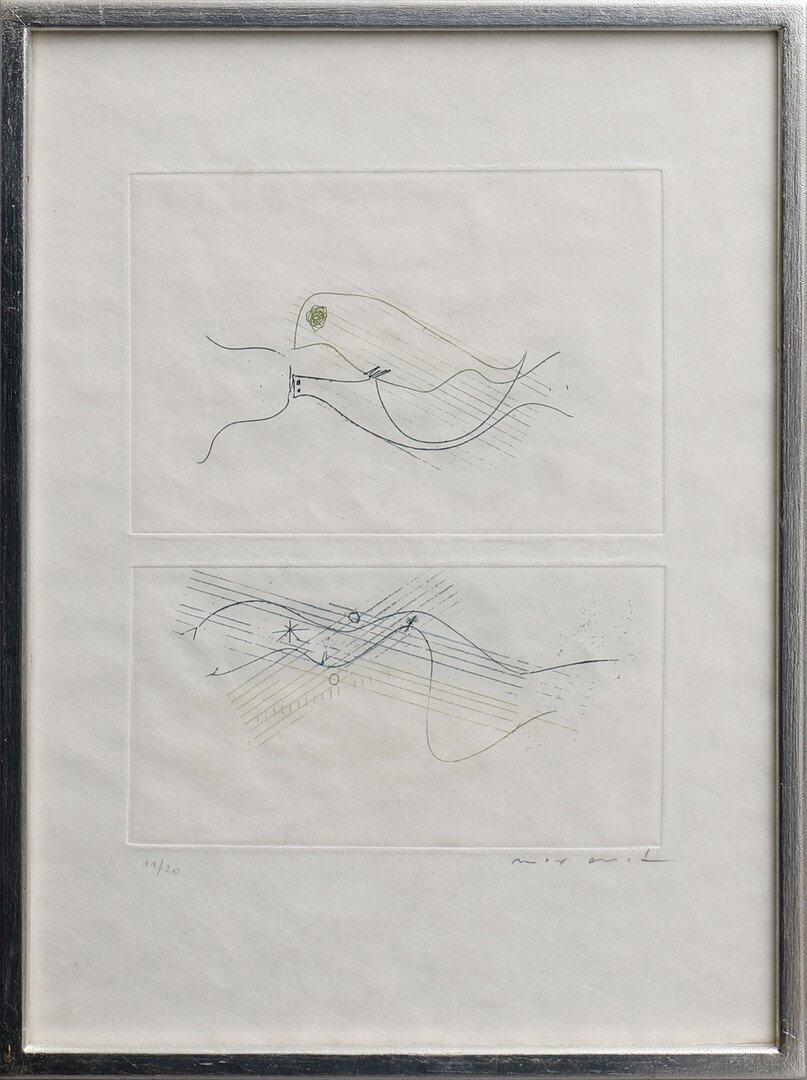 Max Ernst (1891 - 1976) - L'extreme Occidentale - Aguafuerte sobre papel - 1961