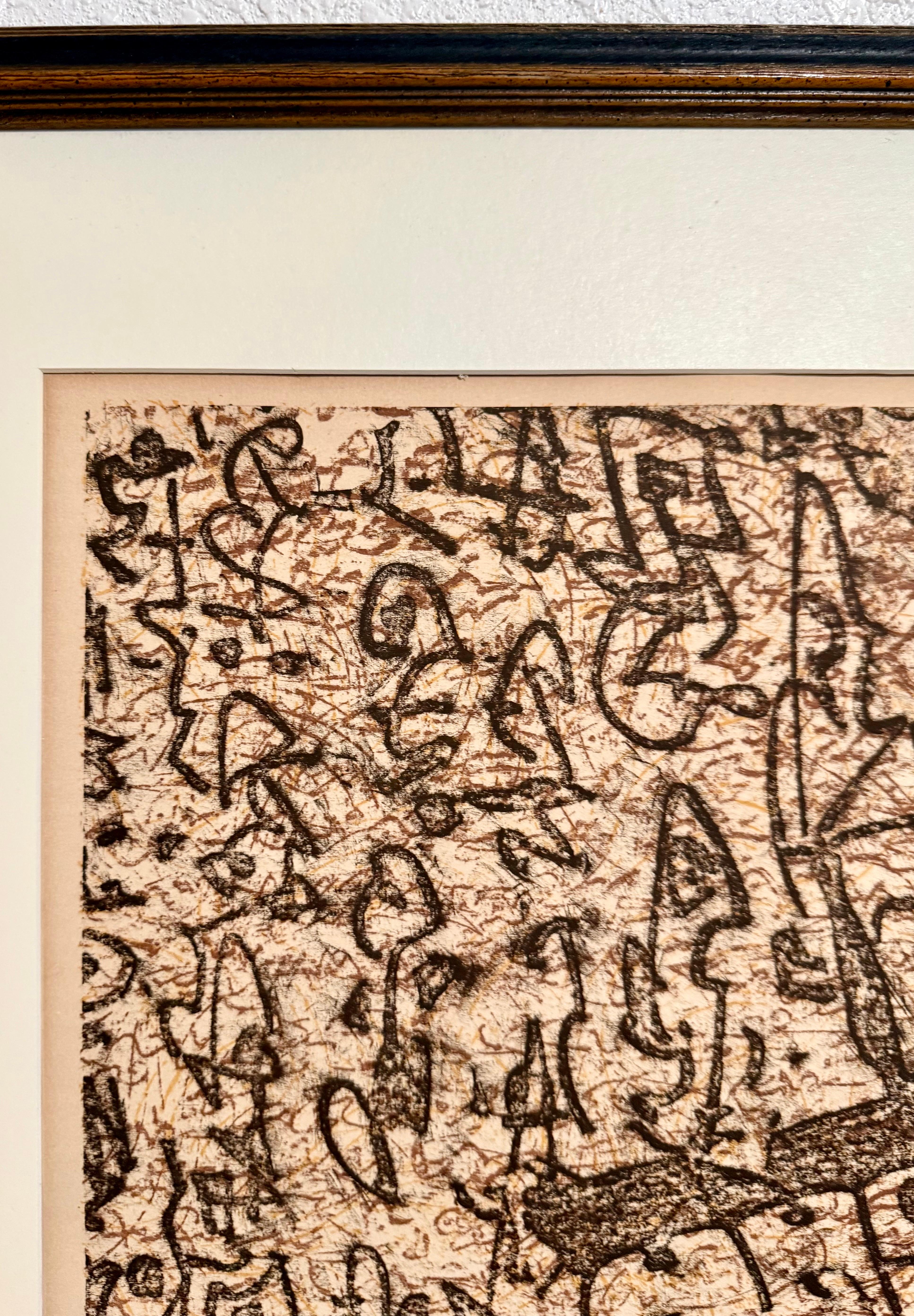 Max Ernst Dada Surrealist Handsignierte Lithographie Poster für ein jüdisches Museum im Angebot 13