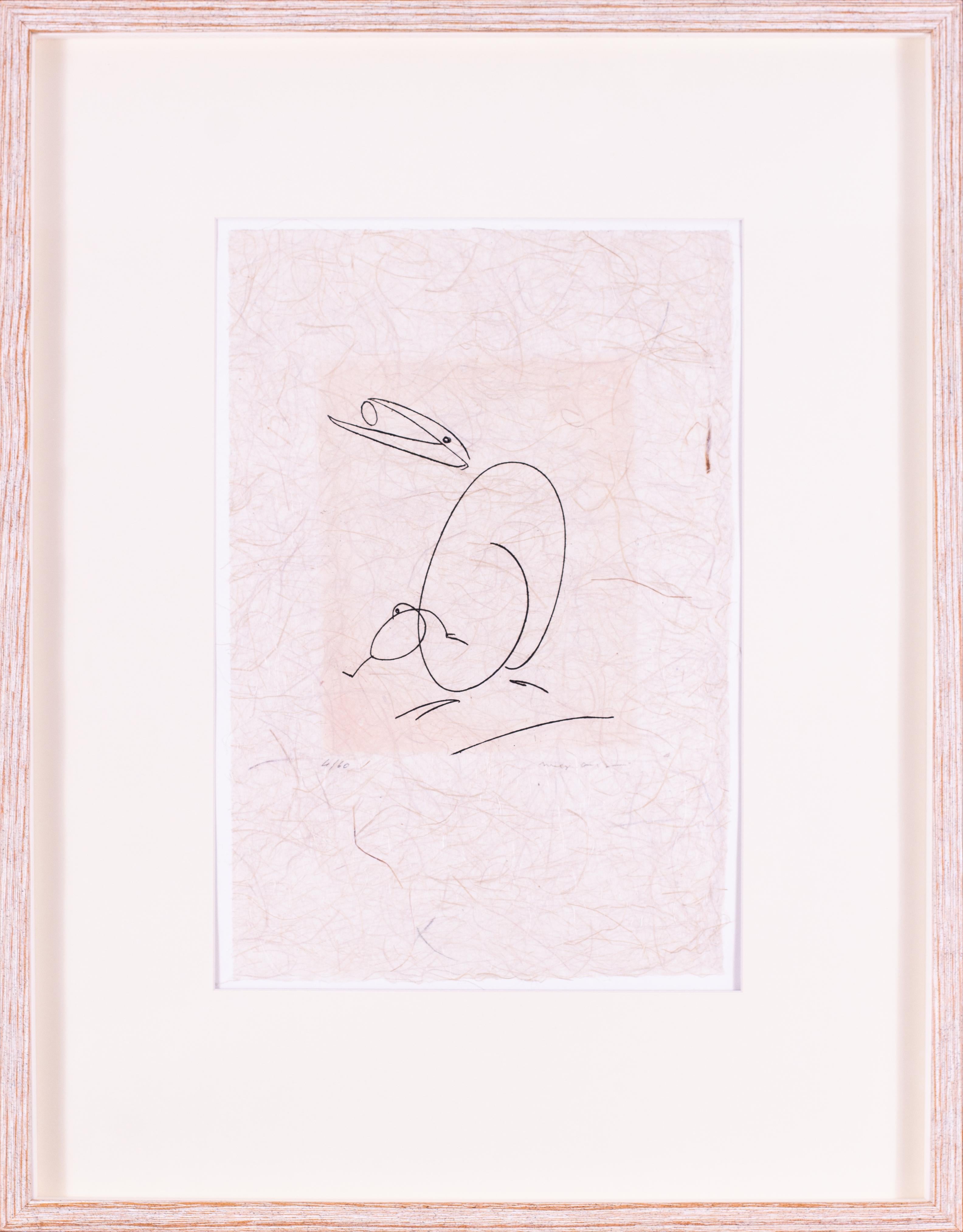 Max Ernst etching 'L’Oiseau Mere', numbered and signed, German
