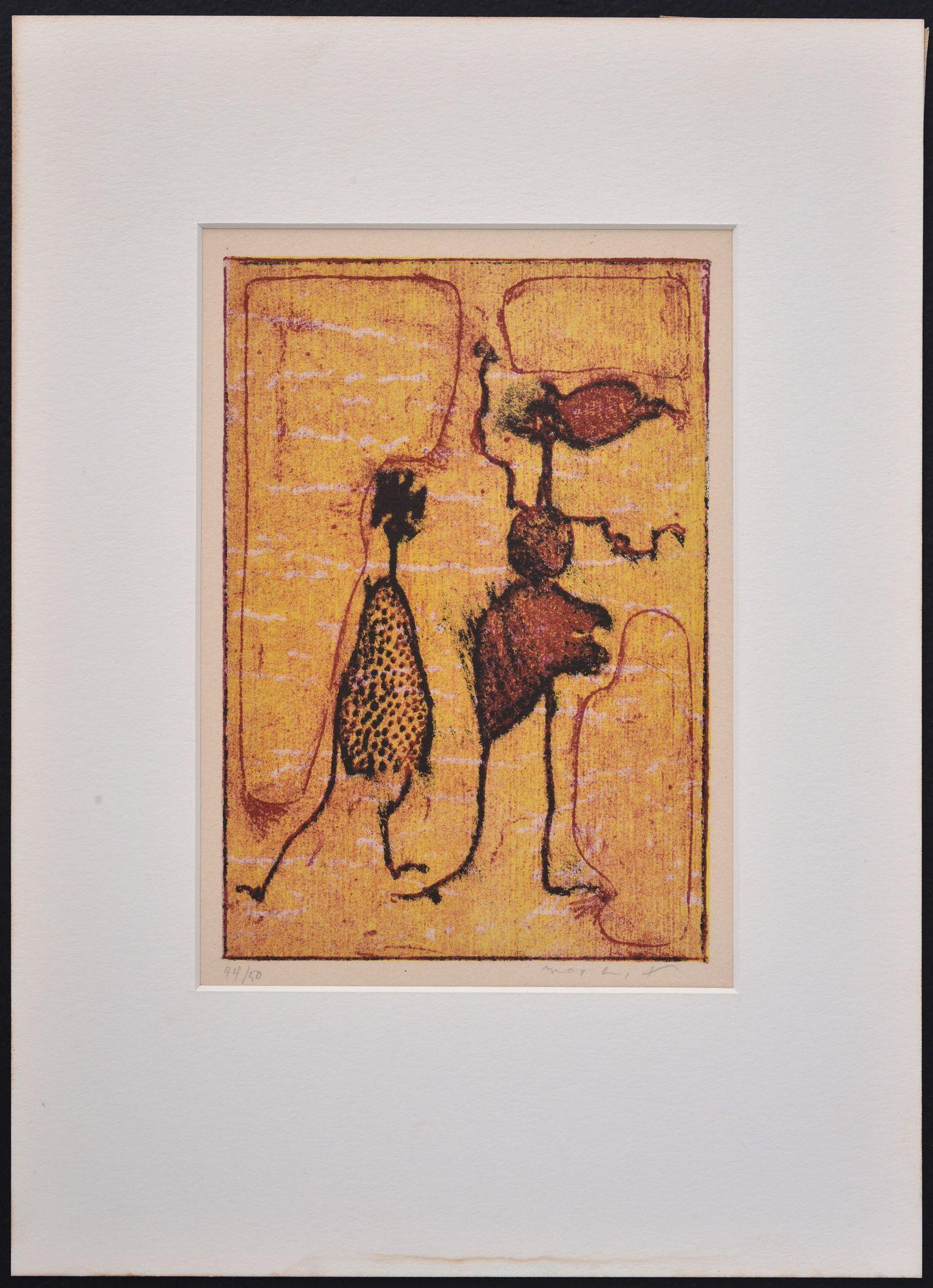 Max Ernst LE RIRE DE POETES Lithograph For Sale 1