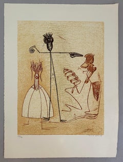 Max Ernst, signed color lithograph, Festine edition