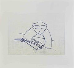 Monkey - Lithographie de Max Ernst - 1972