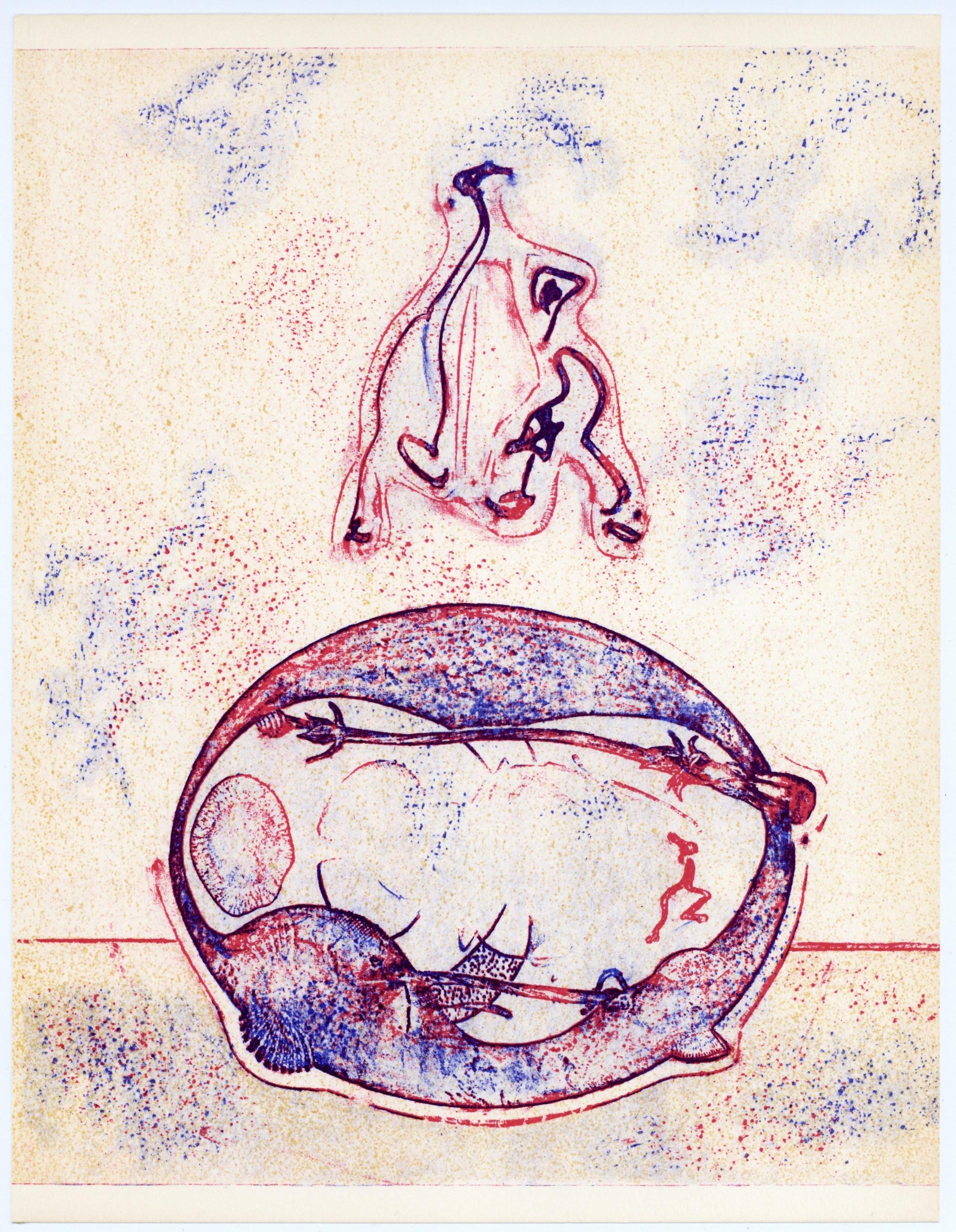 Figurative Print Max Ernst - lithographie originale