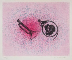 Pink Melody - Original Lithographie Handsigniert & limitiert auf 79 Exemplare - Mourlot 1972
