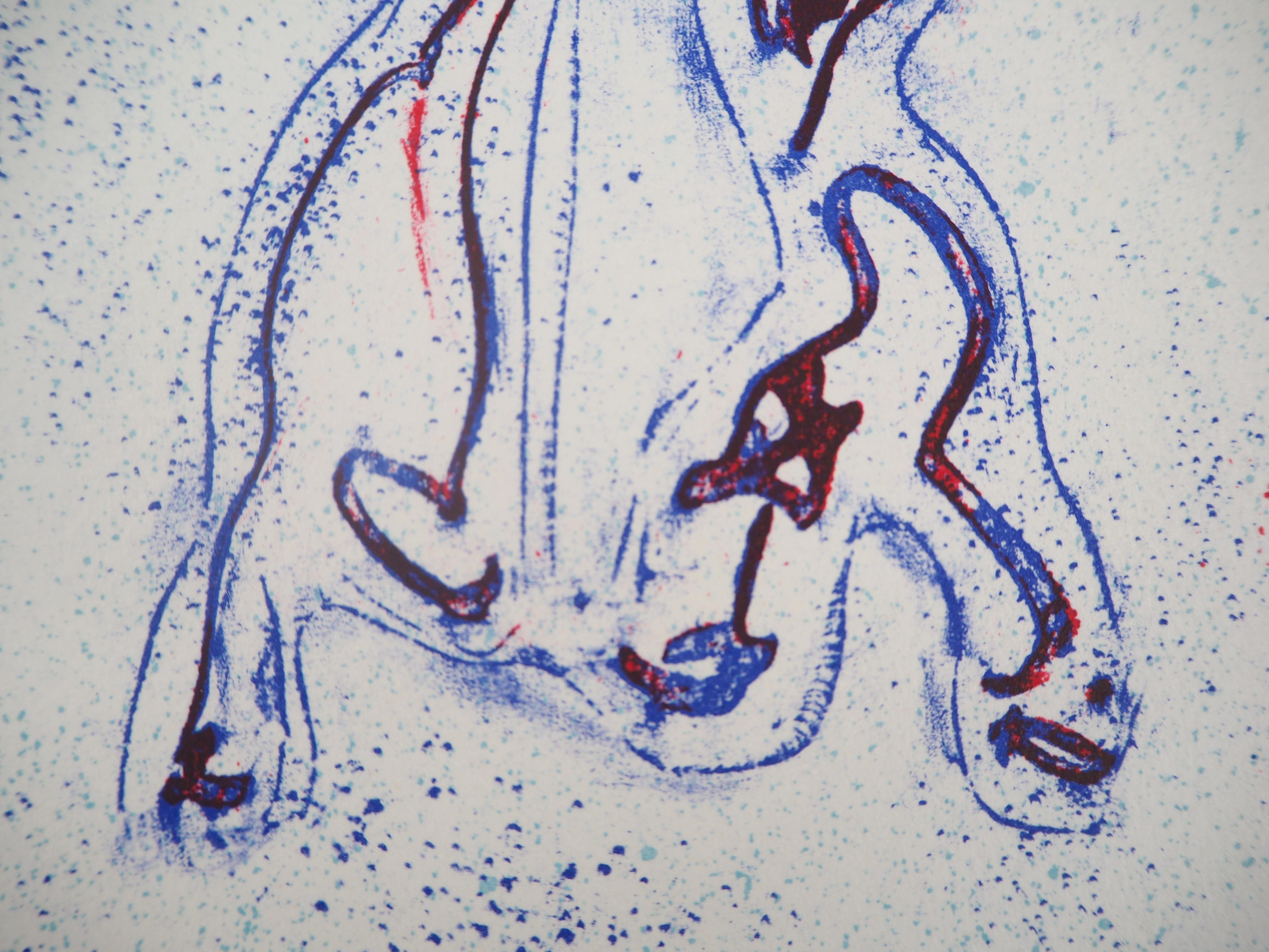Composizione surrealista - Litografia originale (Leppien/Spies #202B), 1971 in vendita 1