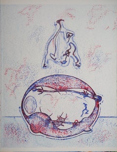 Surrealist Composition - Original Lithograph (Leppien/Spies #202B), 1971