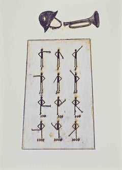 Le bouleau des soldats - Lithographie de Max Ernst - 1972