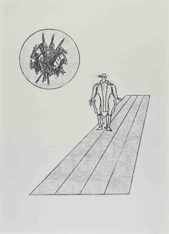Le bouleau du soldat - Lithographie de Max Ernst - 1972