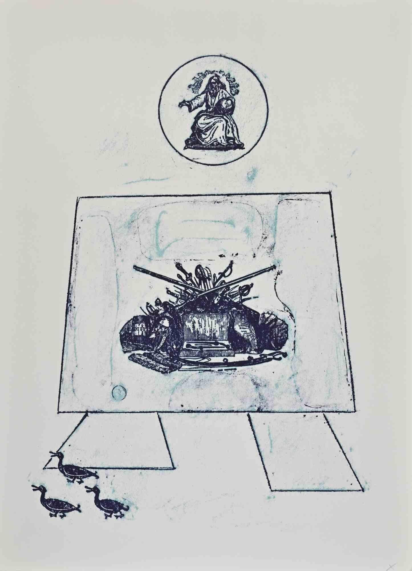 La Balada del Soldado es una obra de arte contemporáneo realizada por Max Ernst en 1972.

Litografía mixta en color sobre papel Arches.

Editado por Manus Presse, Stuttgart 1972.

No está firmado ni numerado. Edición de 199.

Realizado por Max Ernst