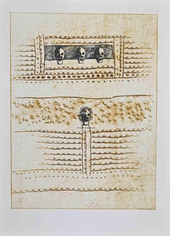 Le bouleau du soldat - Lithographie de Max Ernst - 1972