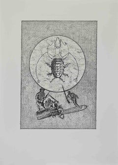 Le bouleau du soldat - Lithographie de Max Ernst - 1972