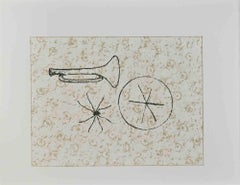 Le bouleau du soldat - Lithographie de Max Ernst - 1972