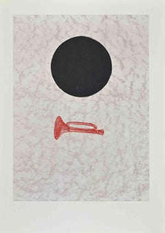 Le bouleau du soldat - Lithographie de Max Ernst - 1972