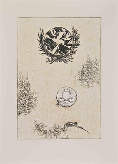 Le bouleau du soldat - Lithographie de Max Ernst - 1972