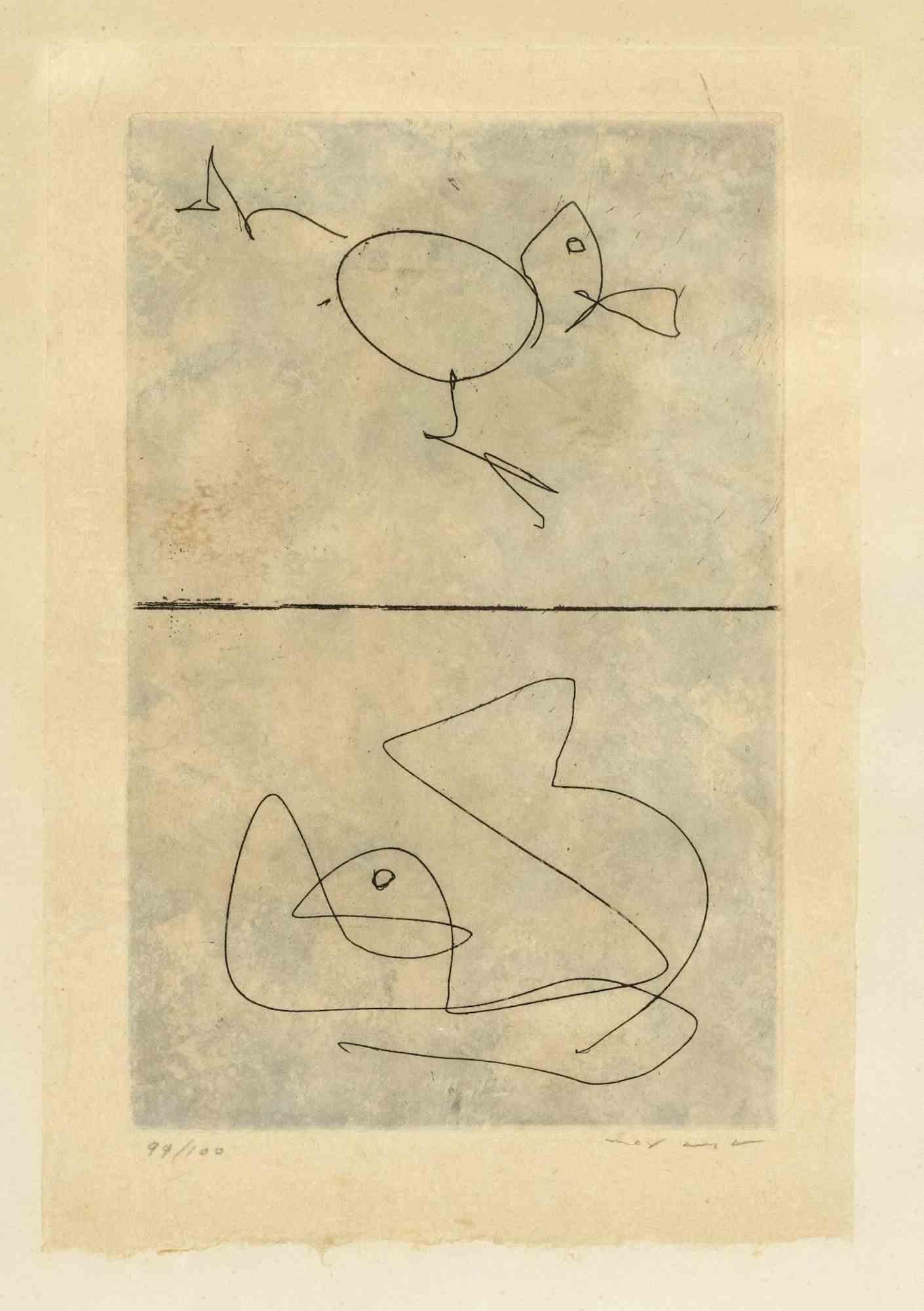 Etching and aquatint on Japan paper, realized in 1972 and published by Georges Visat, Paris.

Edition of 100.

Hand signed and numbered in pencil.

Sheet a little browned, except for this excellent condition.