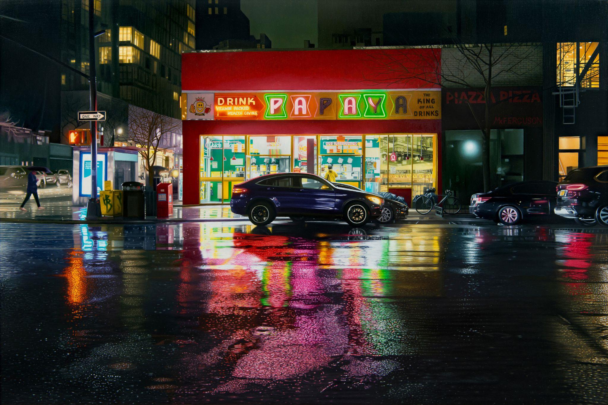 Landscape Painting di Max Ferguson - Neon fuso
