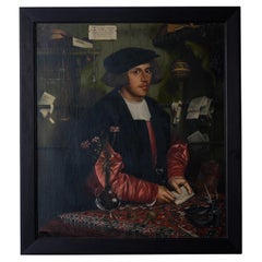 Antique Max Finné - The Merchant Portrait after Hans Holbein 