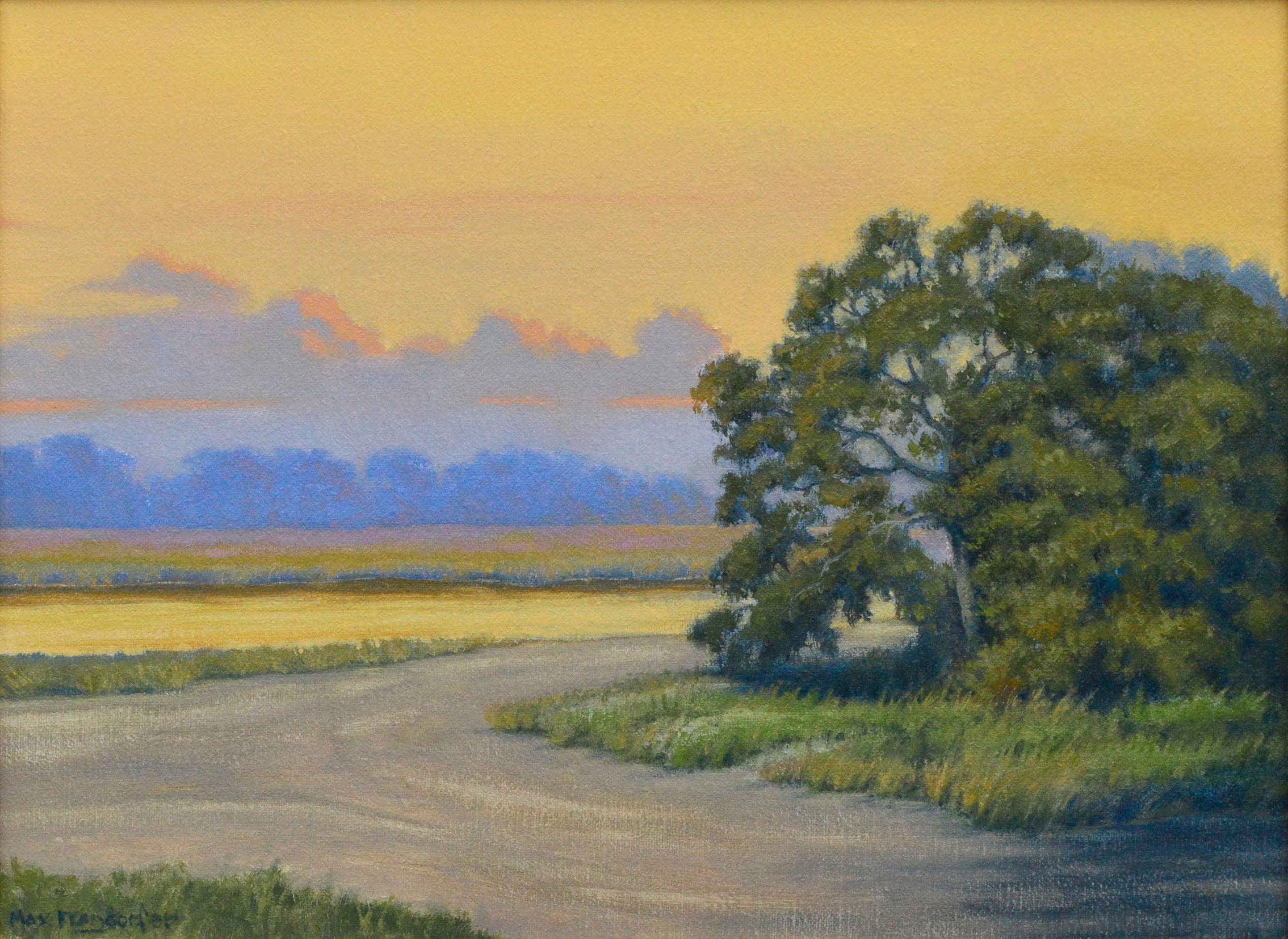 Days of Gold Plein Air Landscape  - Painting by Max Flandorfer