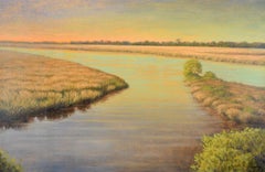 "Ocean Springs" Mississippi Bayou Landscape in Oil on Canvas
