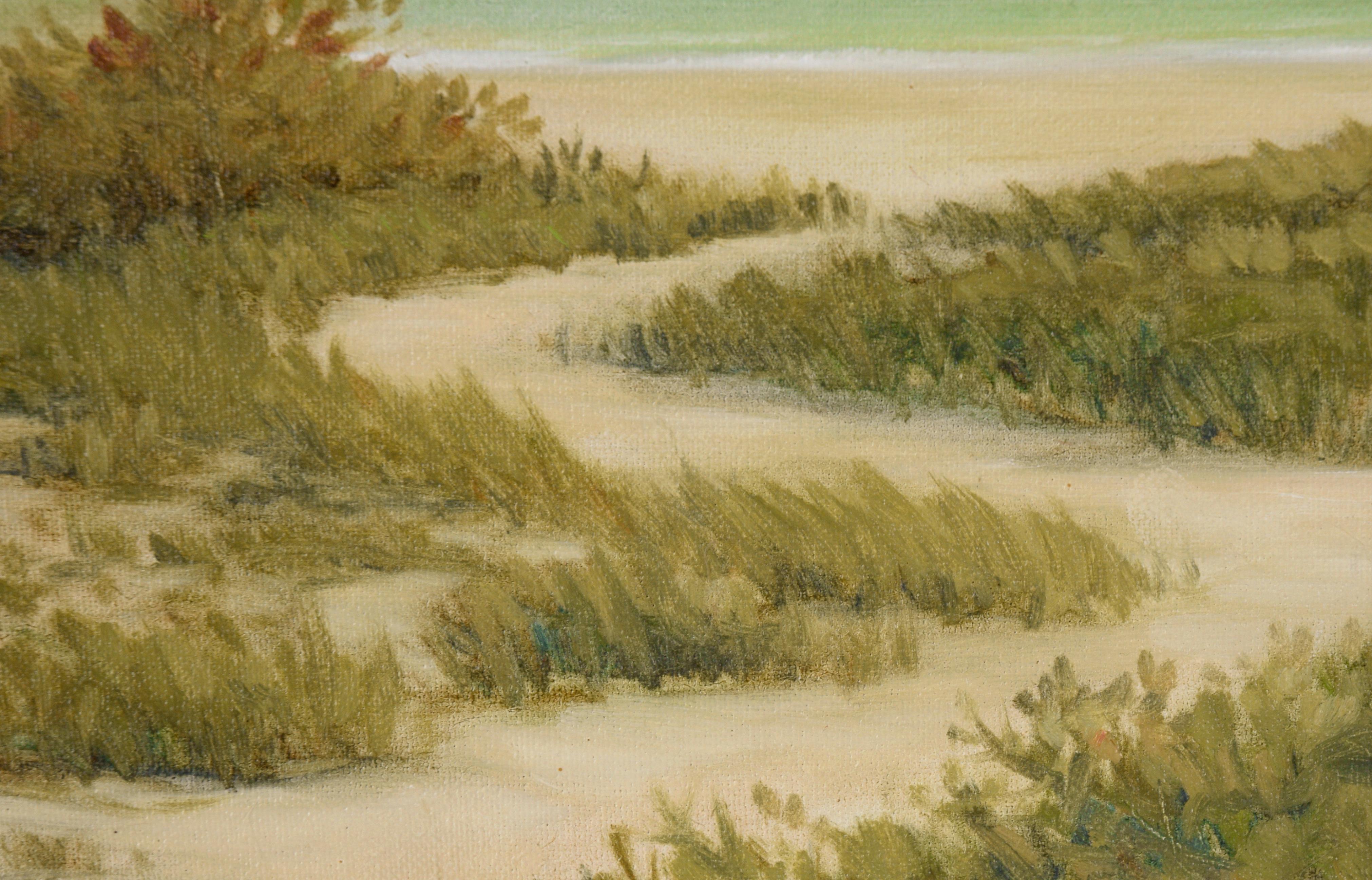 « Southern Beach », paysage côtier, huile sur toile en vente 1
