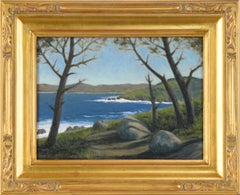 "Sunset Pt. Lobos, CA" Coastal Landscape in Oil on Linen