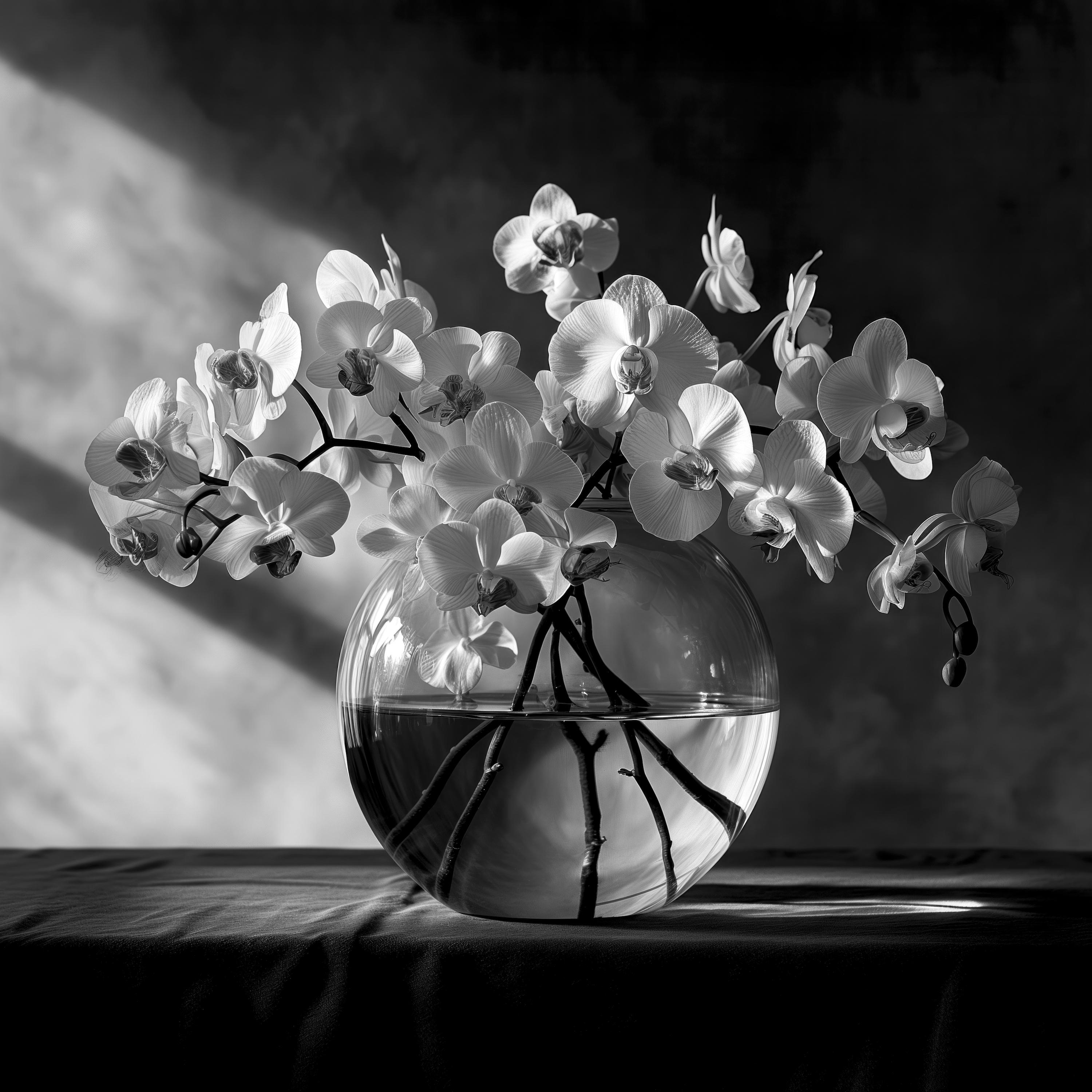 Max Grant Still-Life Photograph - Orchid Composition 251