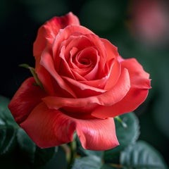 RED ROSE (Nach Georgia O'Keeffe) Fotografie auf Plexiglas 