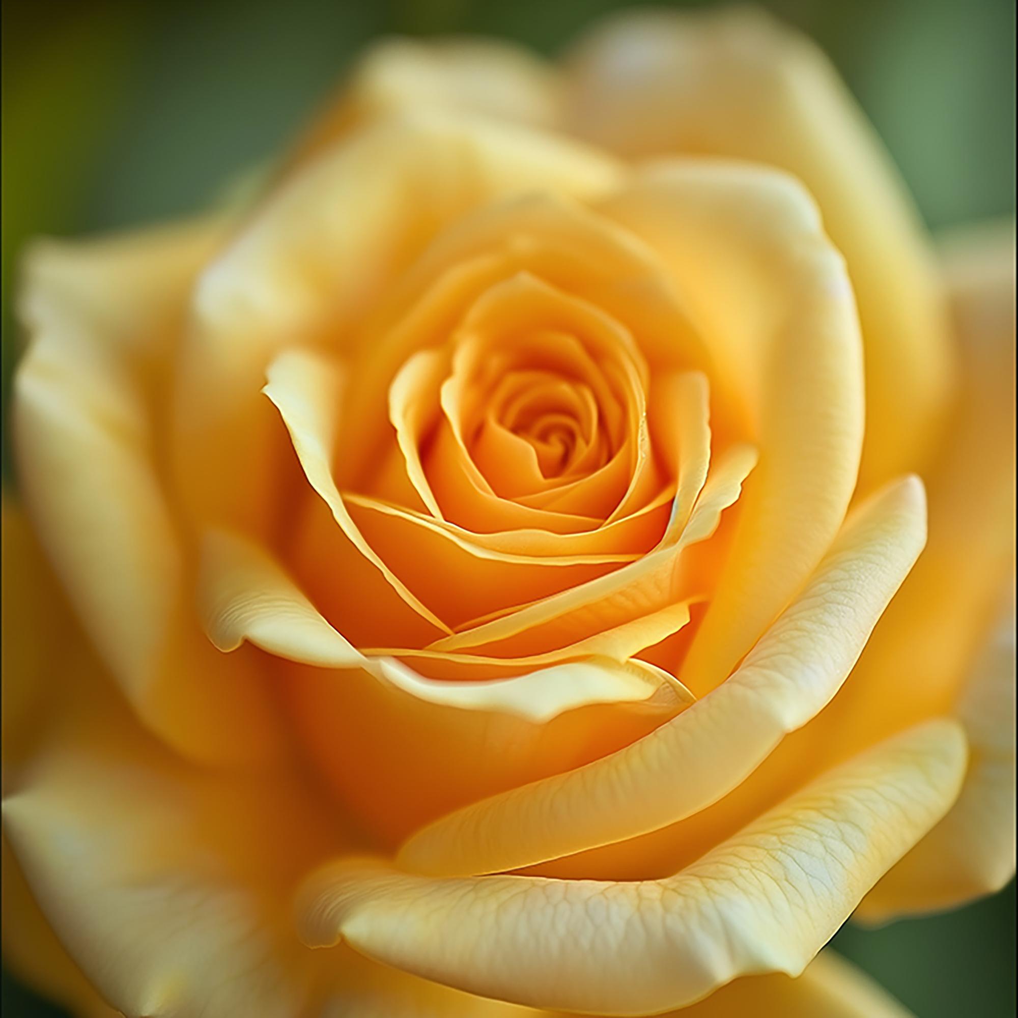 YELLOW ROSE (Nach Georgia O'Keeffe) Fotografie auf Plexiglas 