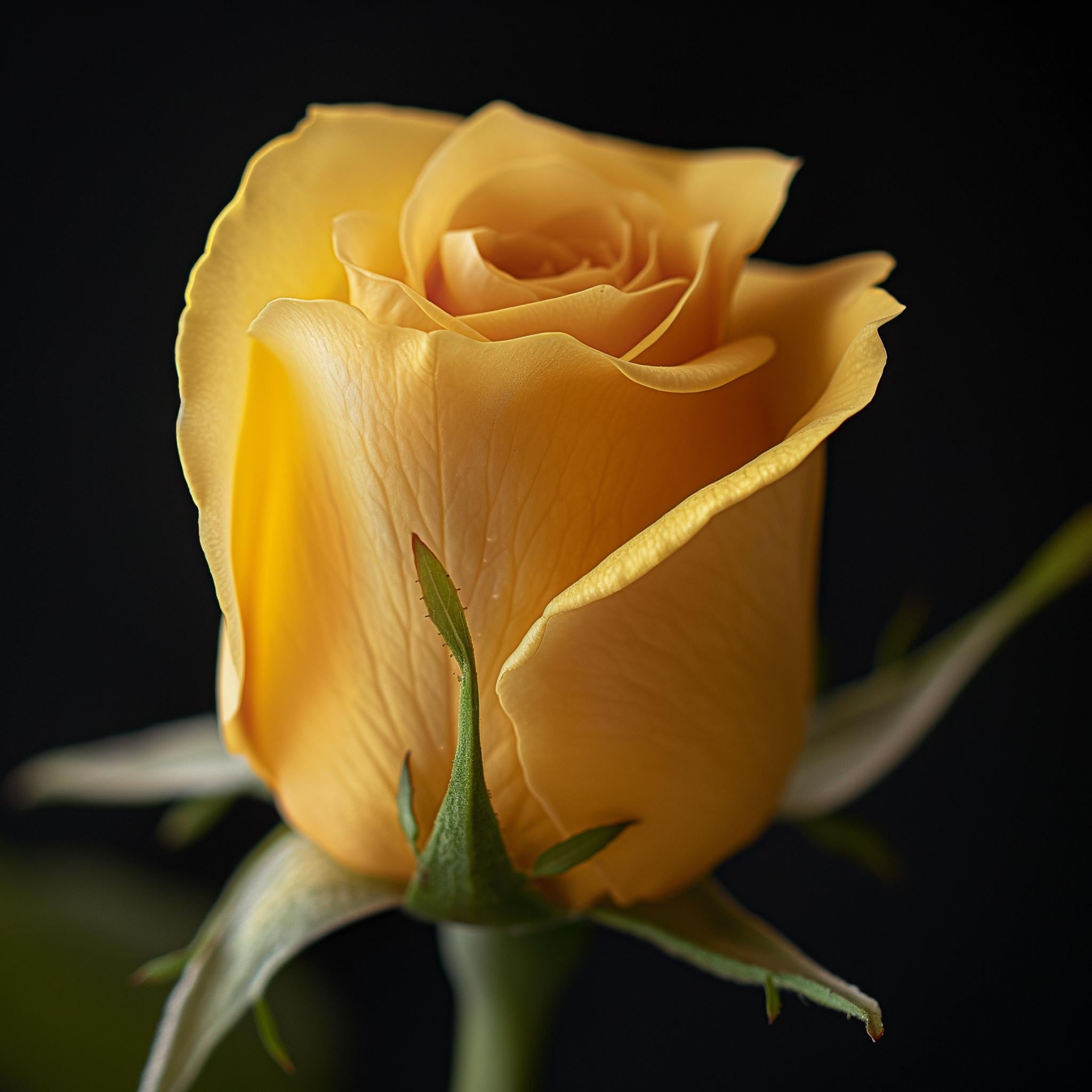 YELLOW TULIP (After Georgia O'Keeffe) photograph on plexiglass  - Photograph by Max Grant