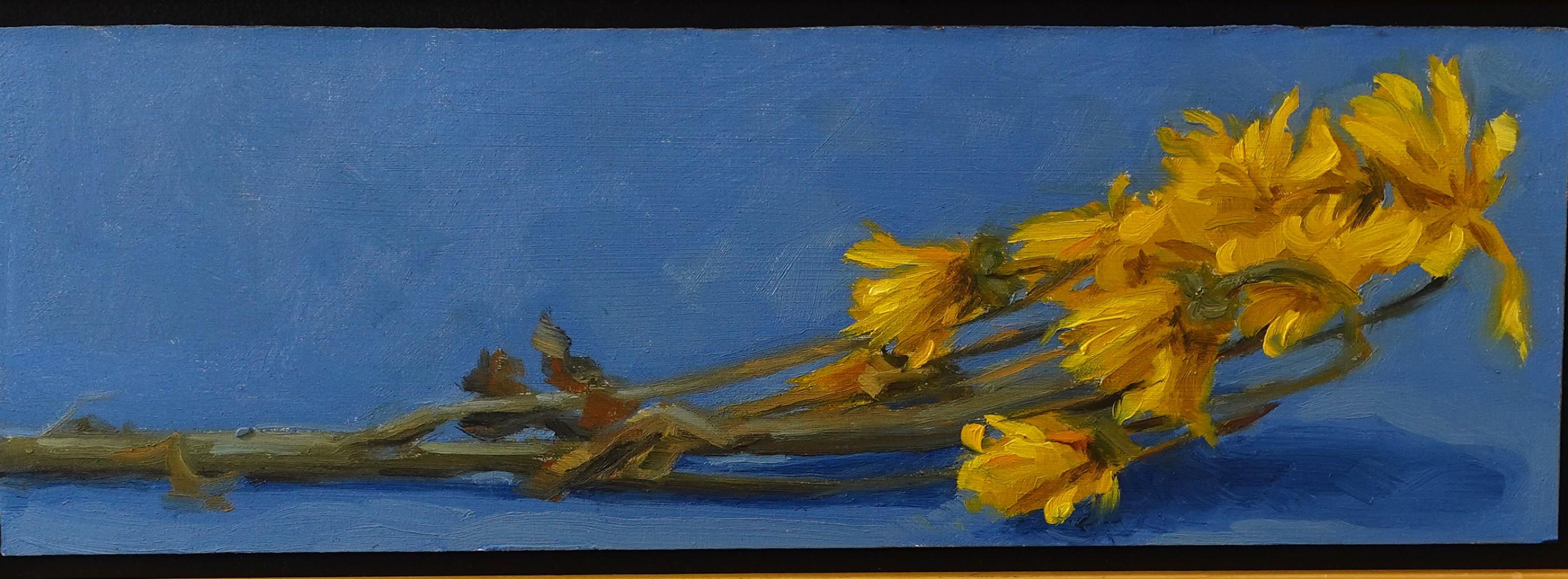 Fresco di stand floreale Still-life  Girasoli d'artista texano contemporaneo floreale - Painting di  Max Guarnaccia