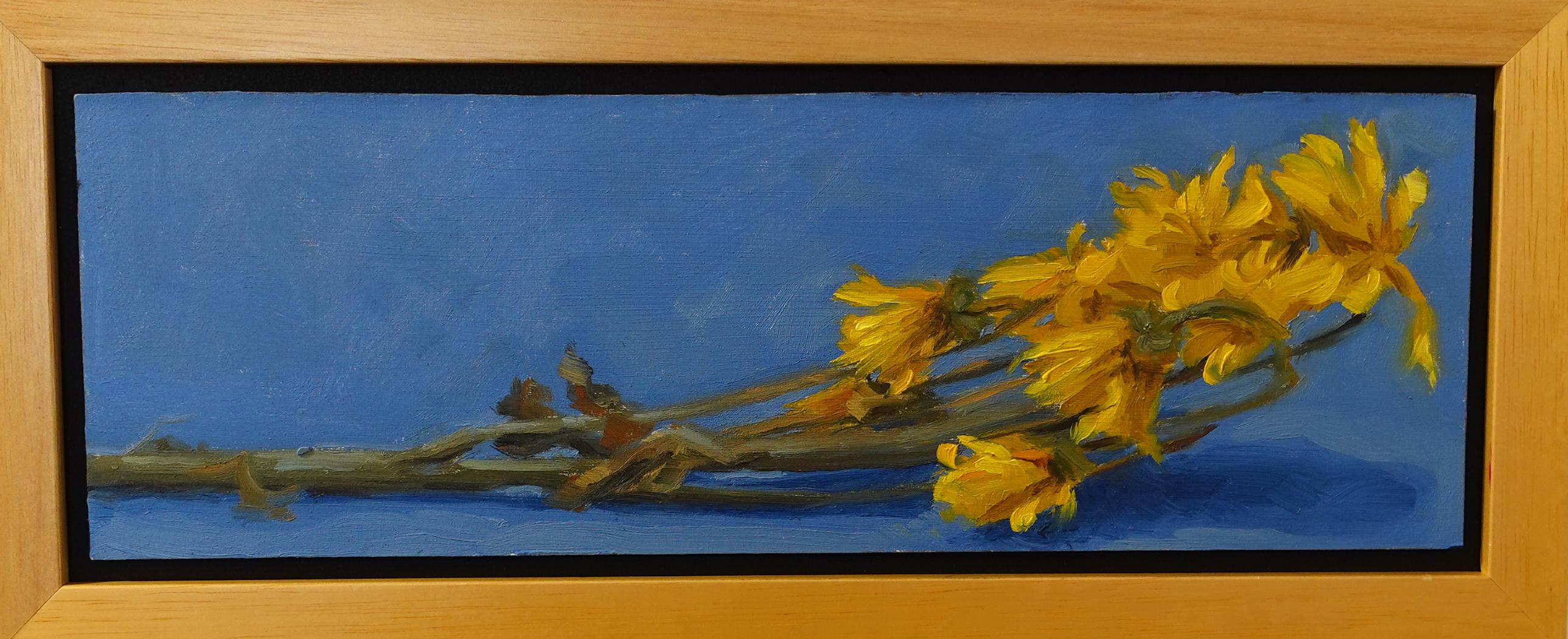 Still-Life Painting di  Max Guarnaccia - Fresco di stand floreale Still-life  Girasoli d'artista texano contemporaneo floreale