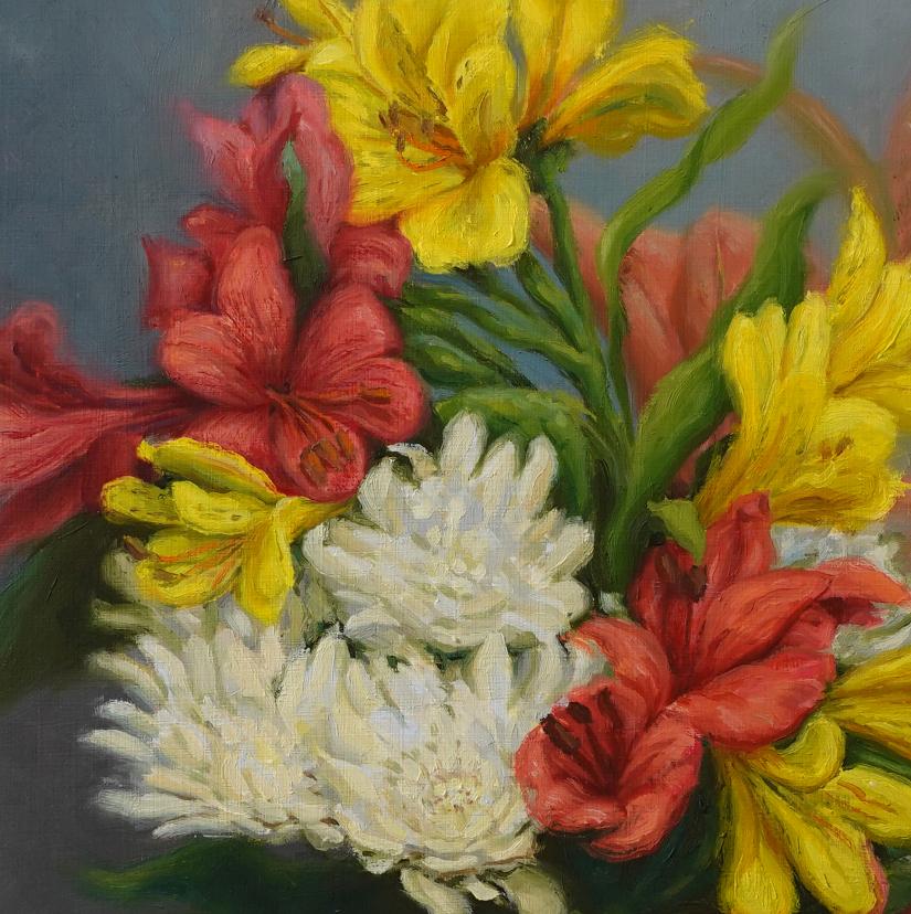 Tantas Flores Bodegón de Artista Texano Contemporáneo 10