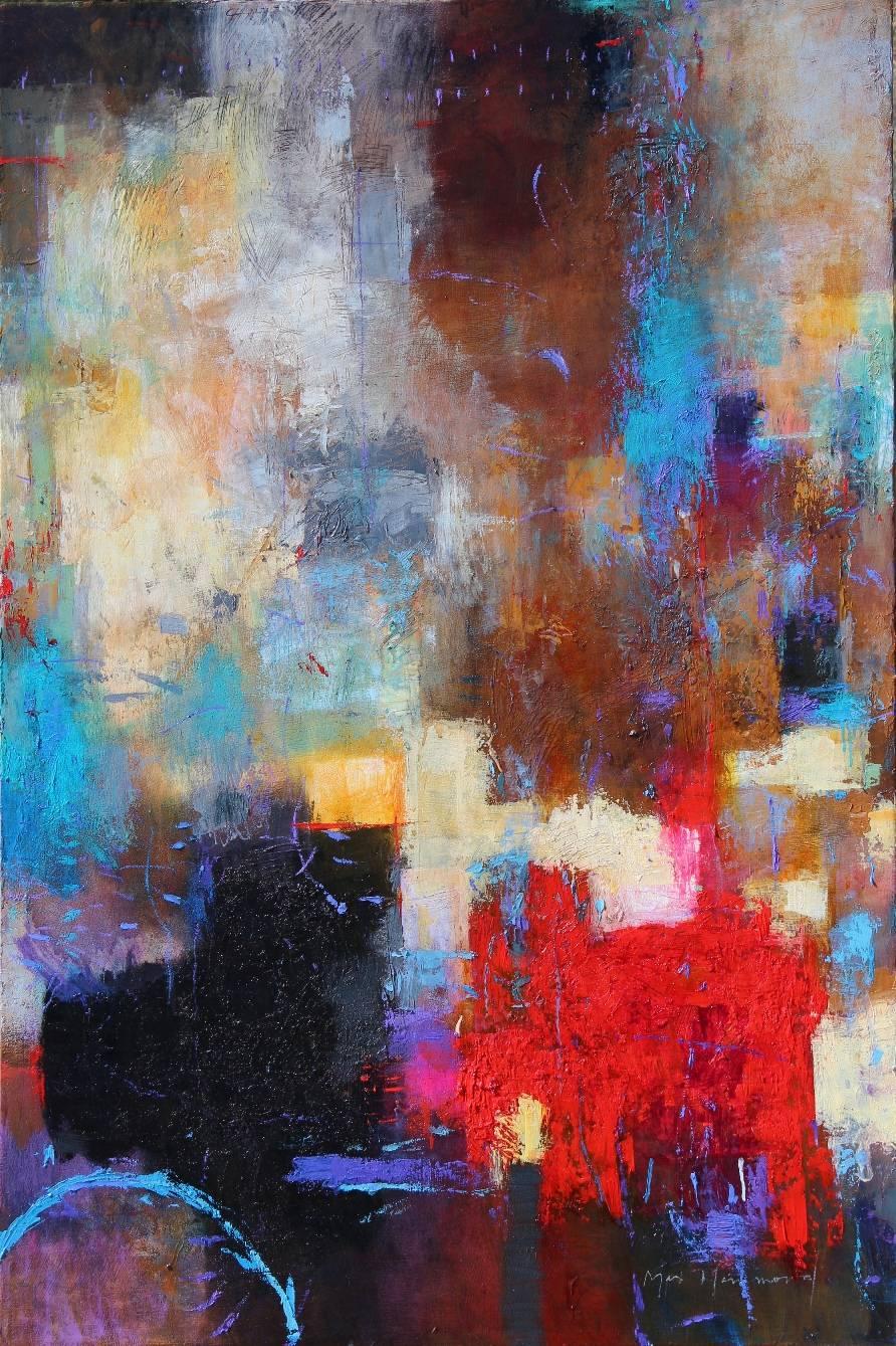 Max Hammond Abstract Painting - "Unintended"