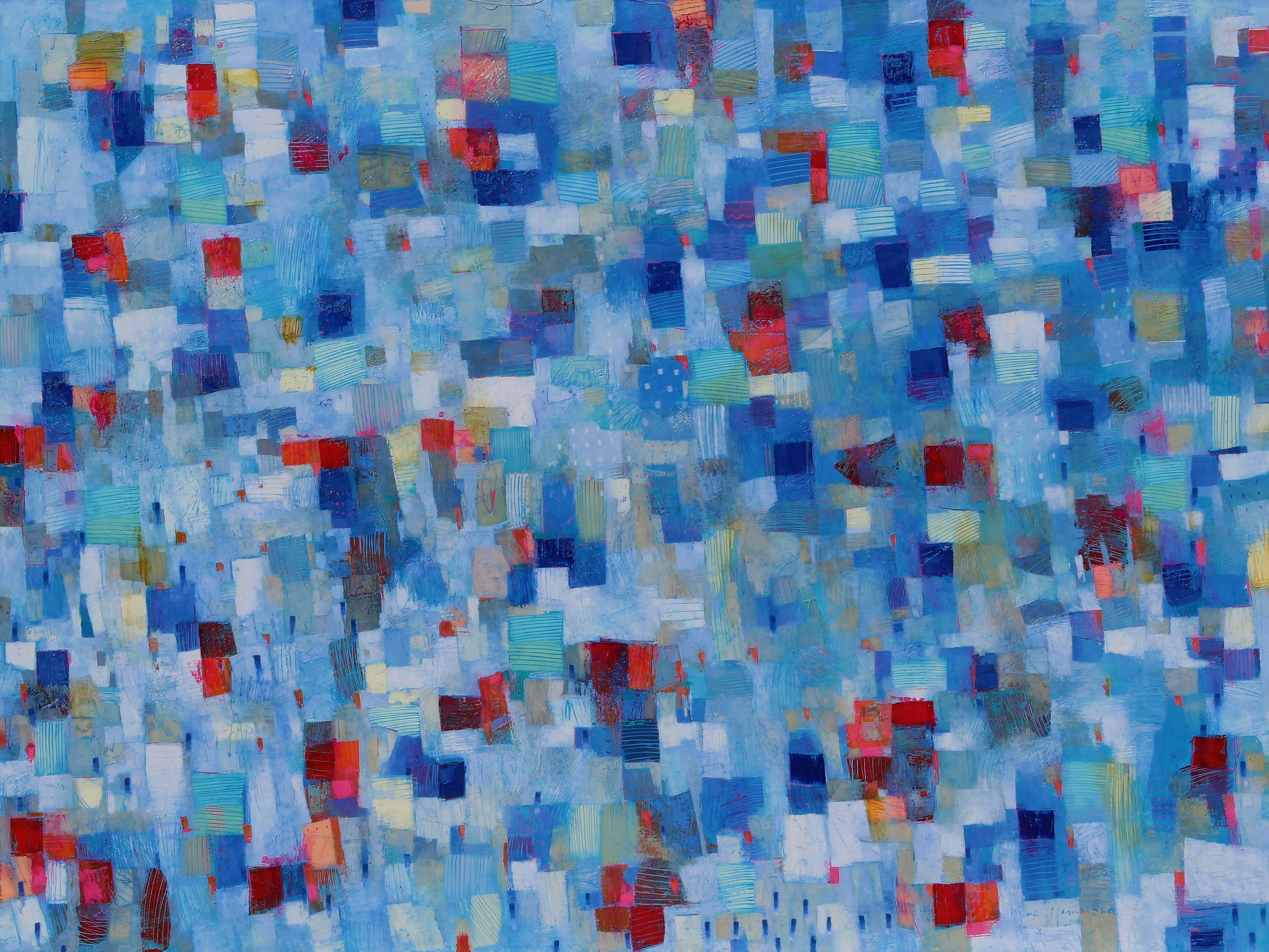 Max Hammond Abstract Painting - "Upstream"