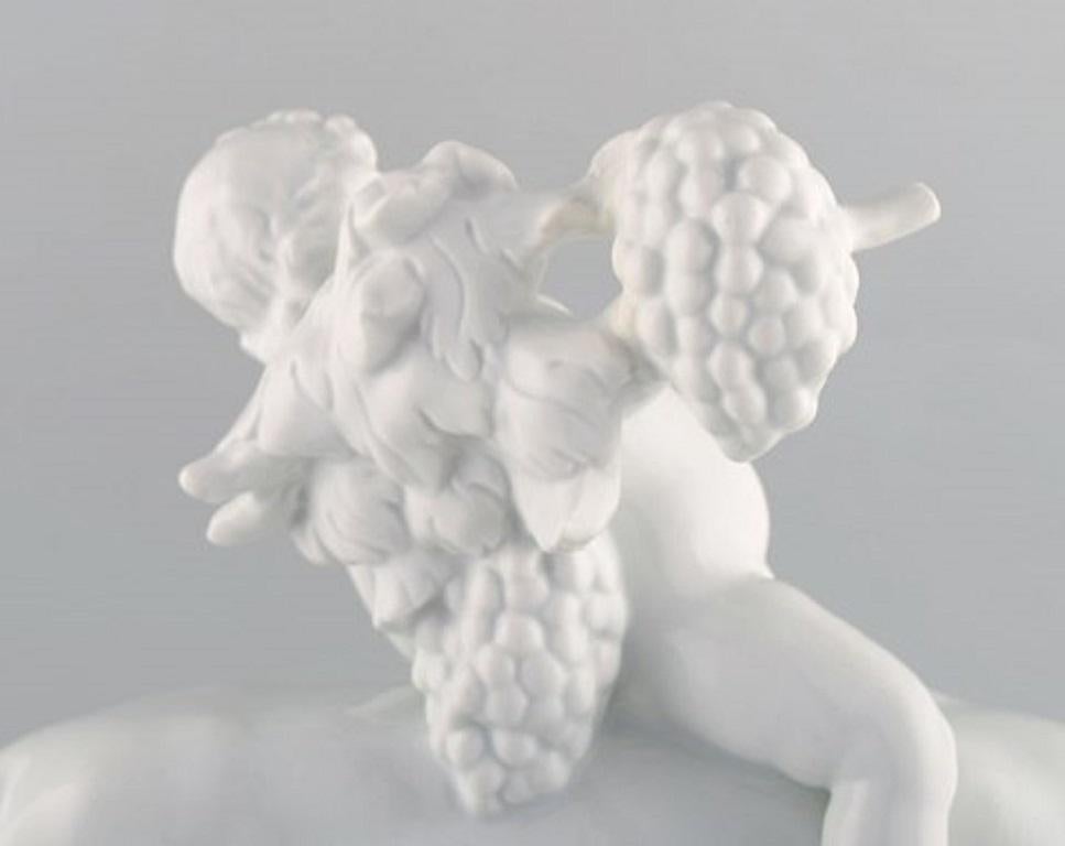 Early 20th Century Max Hermann Fritz for Fraureuth, Germany, Blanc de Chine Figurine, Bacchus