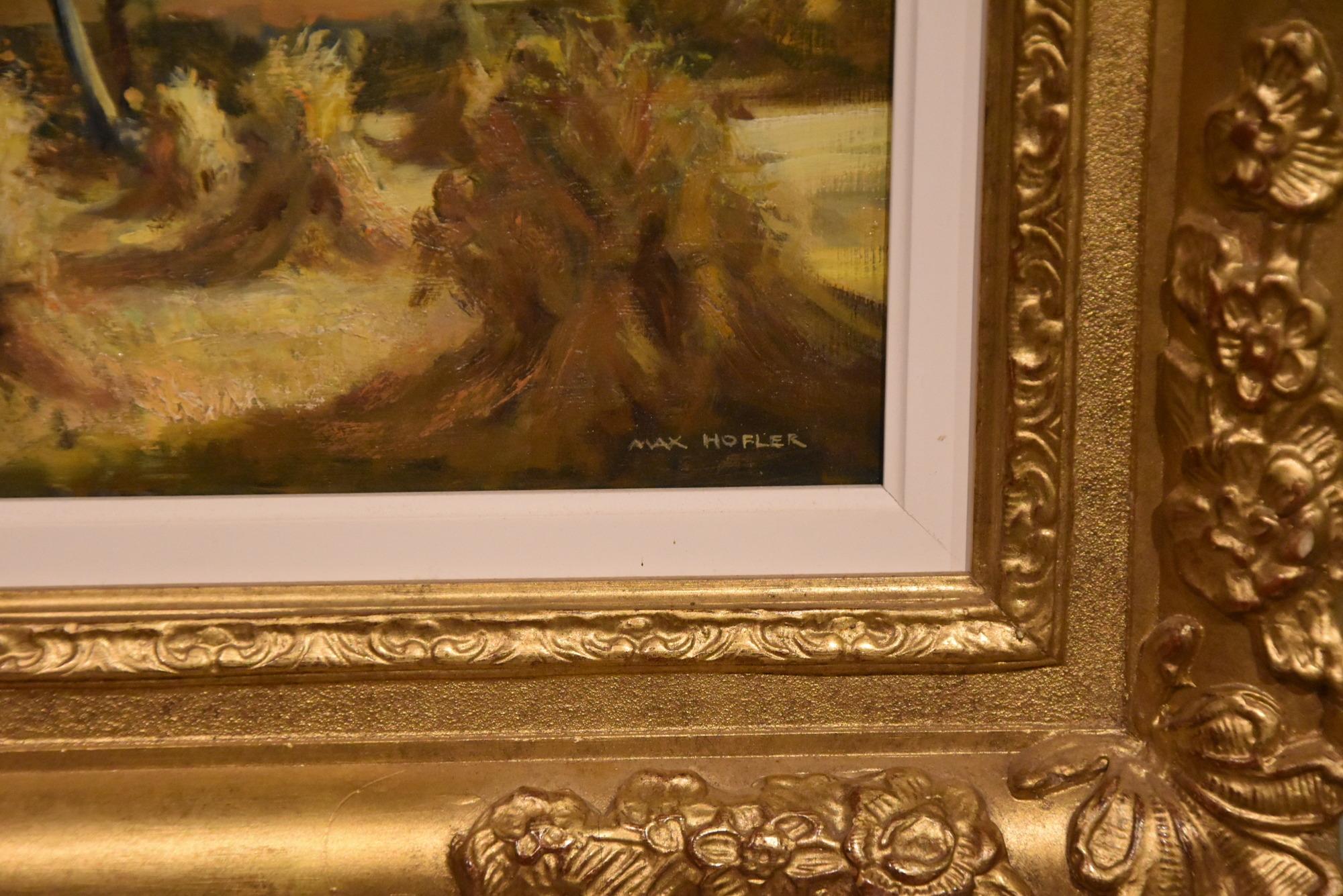 Pintura al óleo de Max Hofler 