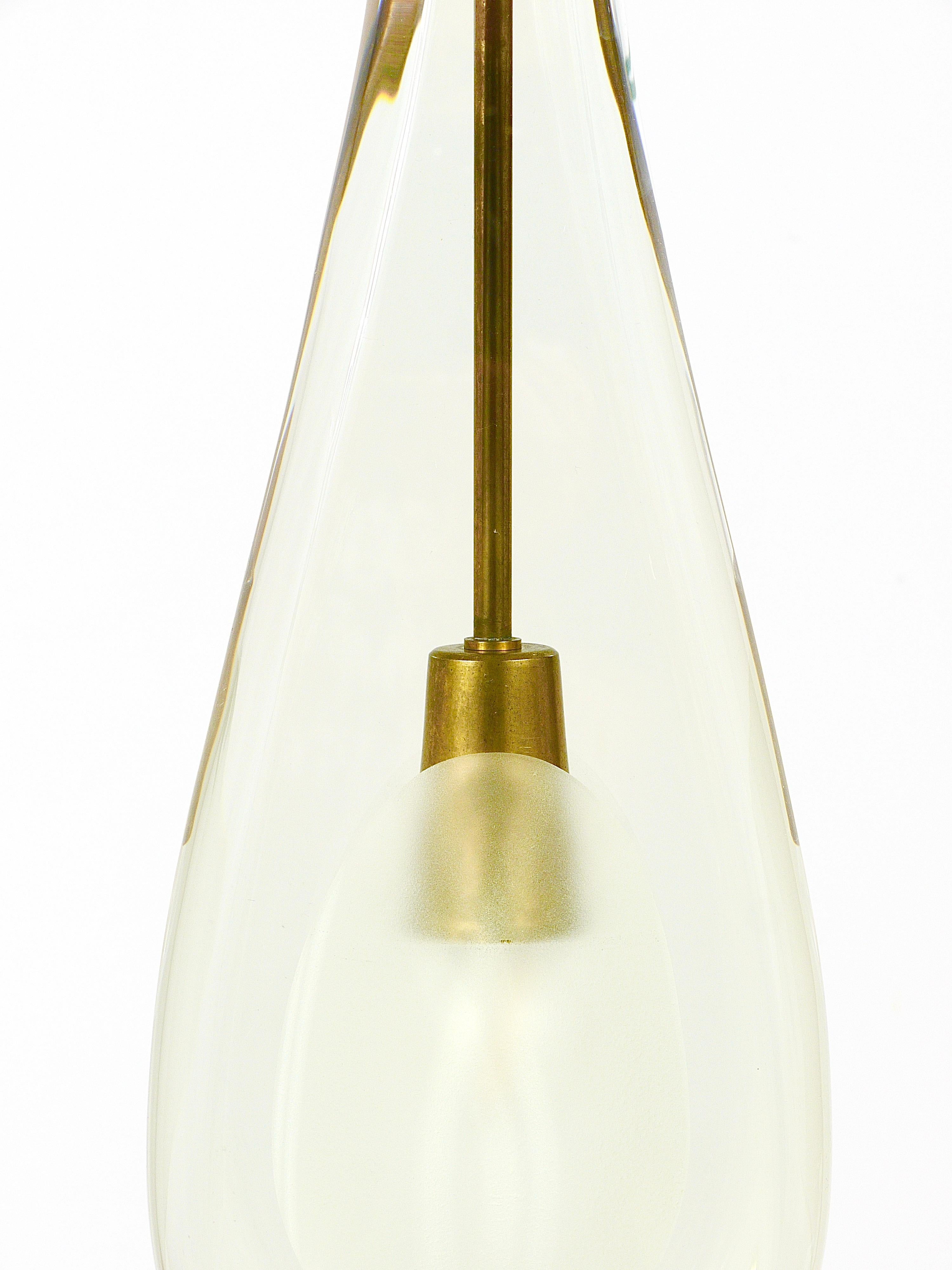 Max Ingrad For Fontana Arte Drop Pendant Lamp, Model 2259, Italy, 1960s For Sale 6