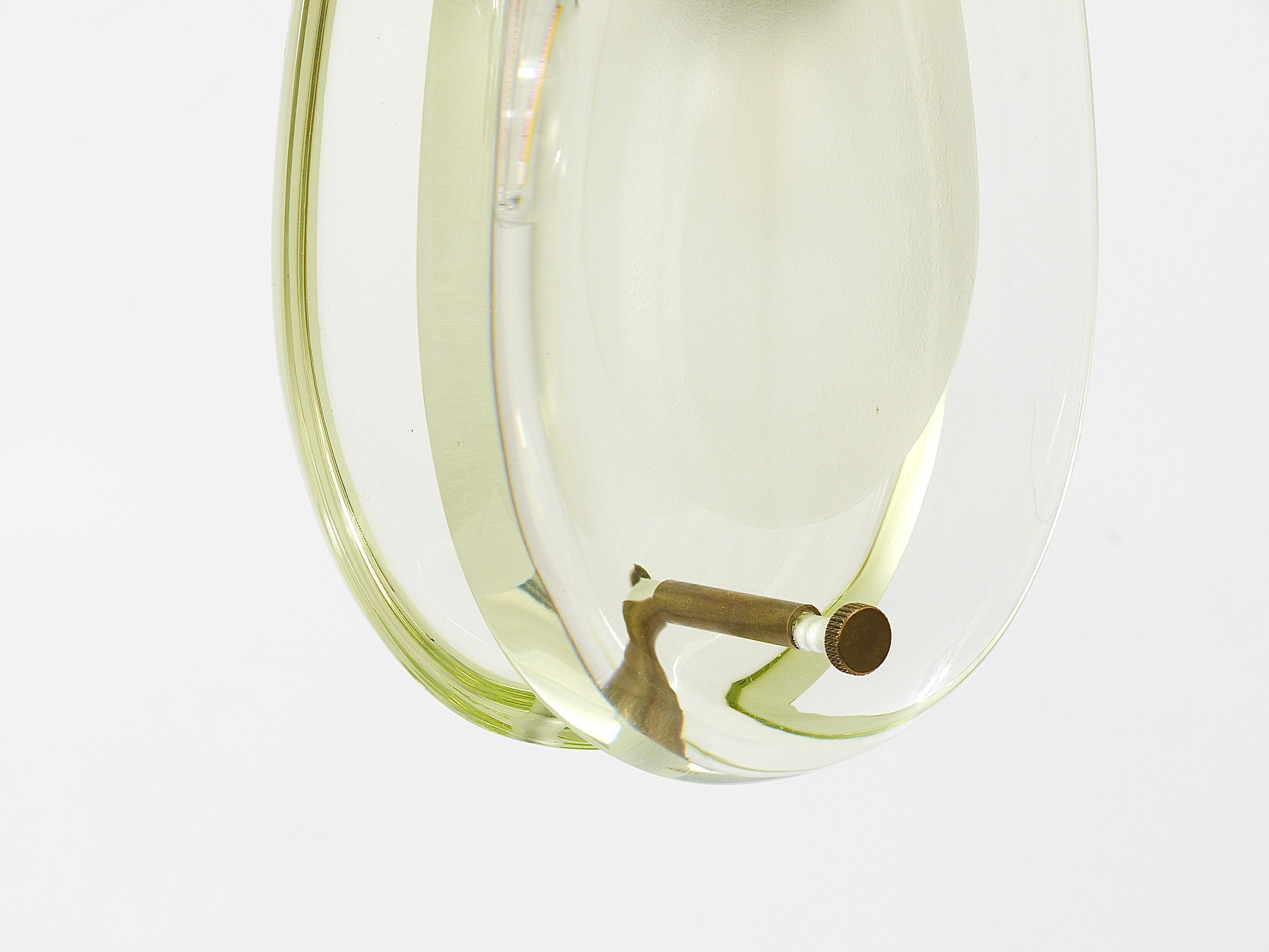 Max Ingrad For Fontana Arte Drop Pendant Lamp, Model 2259, Italy, 1960s For Sale 9