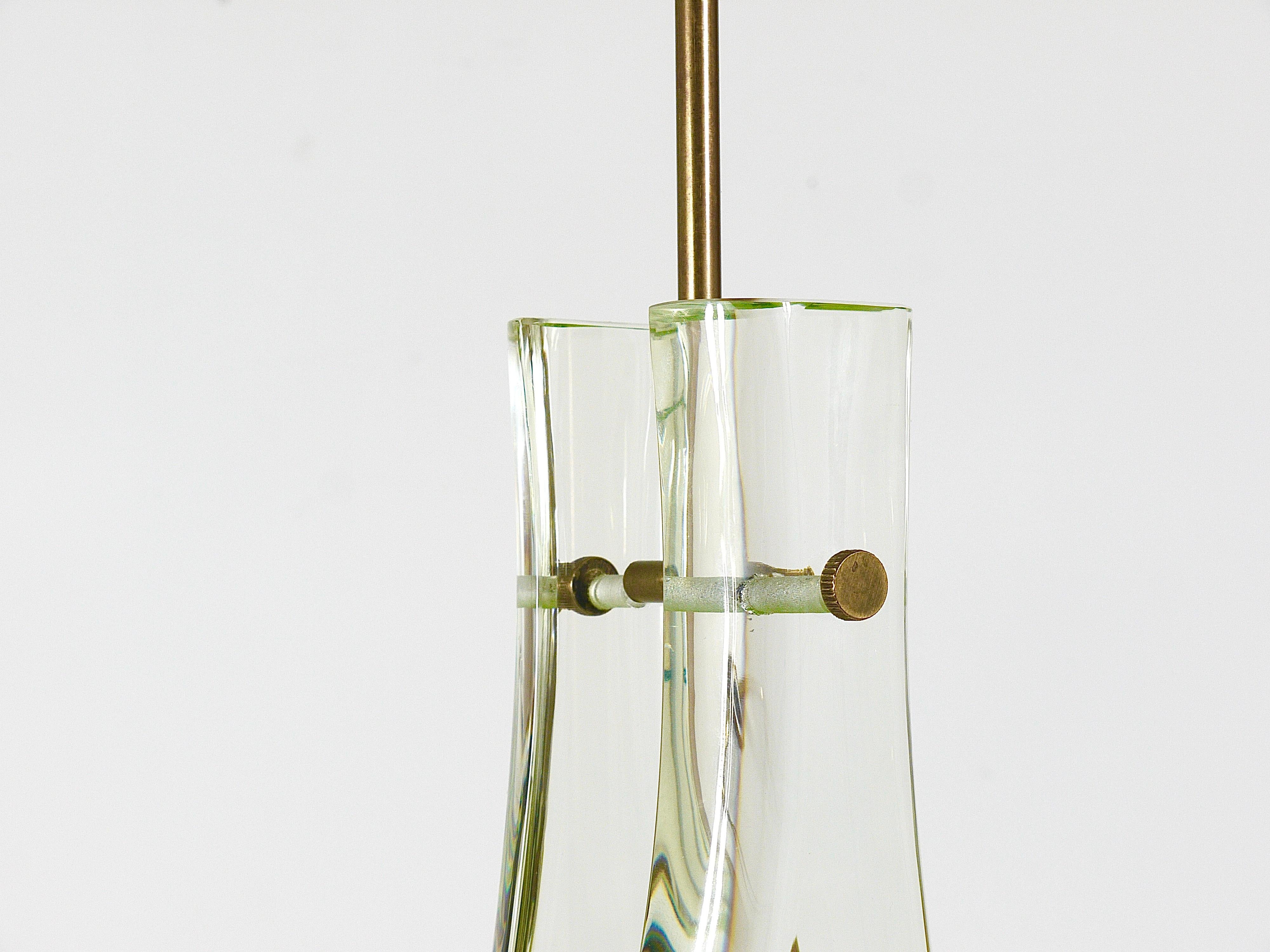 Polished Max Ingrad For Fontana Arte Drop Pendant Lamp, Model 2259, Italy, 1960s For Sale