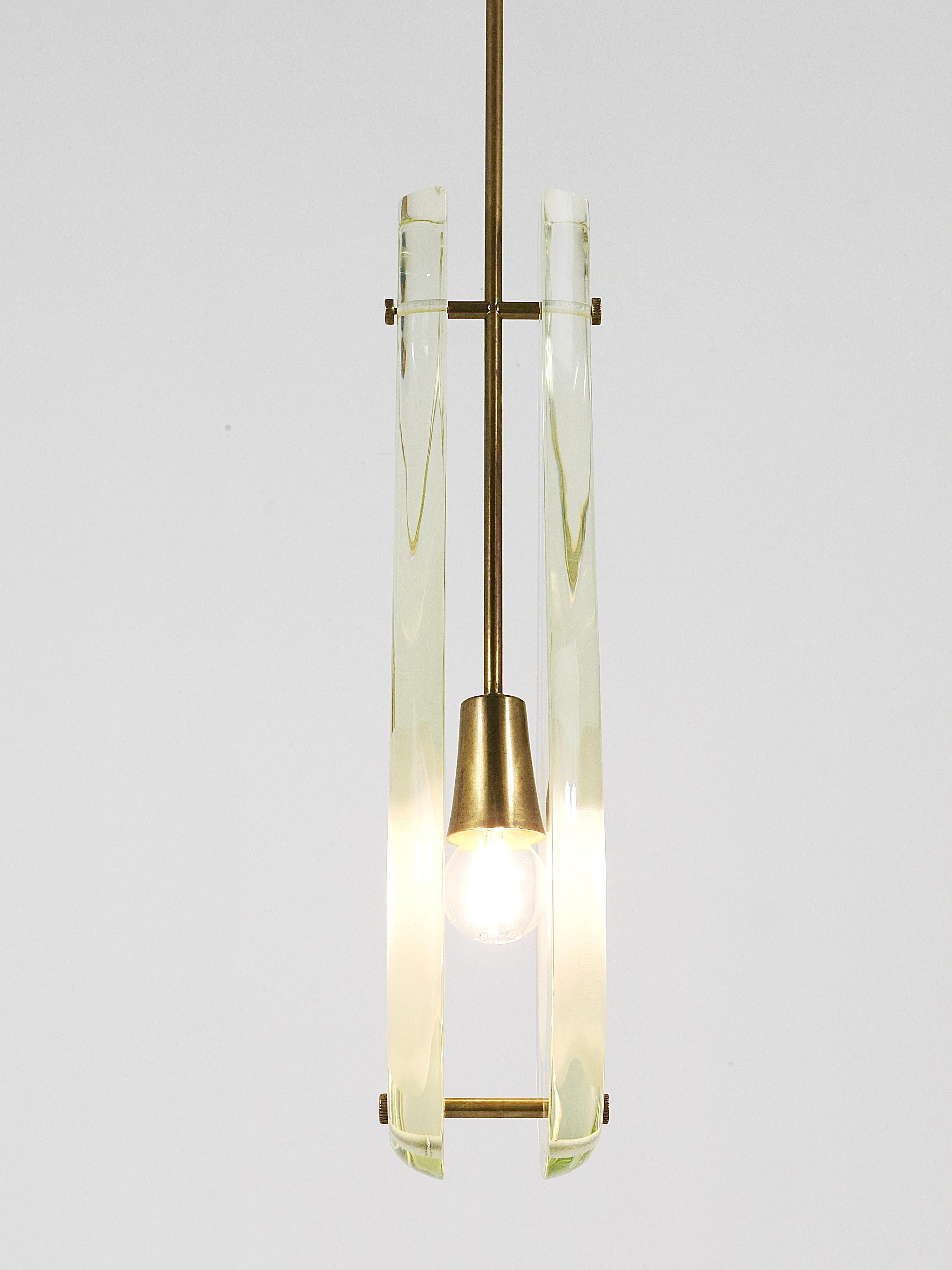 Max Ingrad For Fontana Arte Drop Pendant Lamp, Model 2259, Italy, 1960s For Sale 1