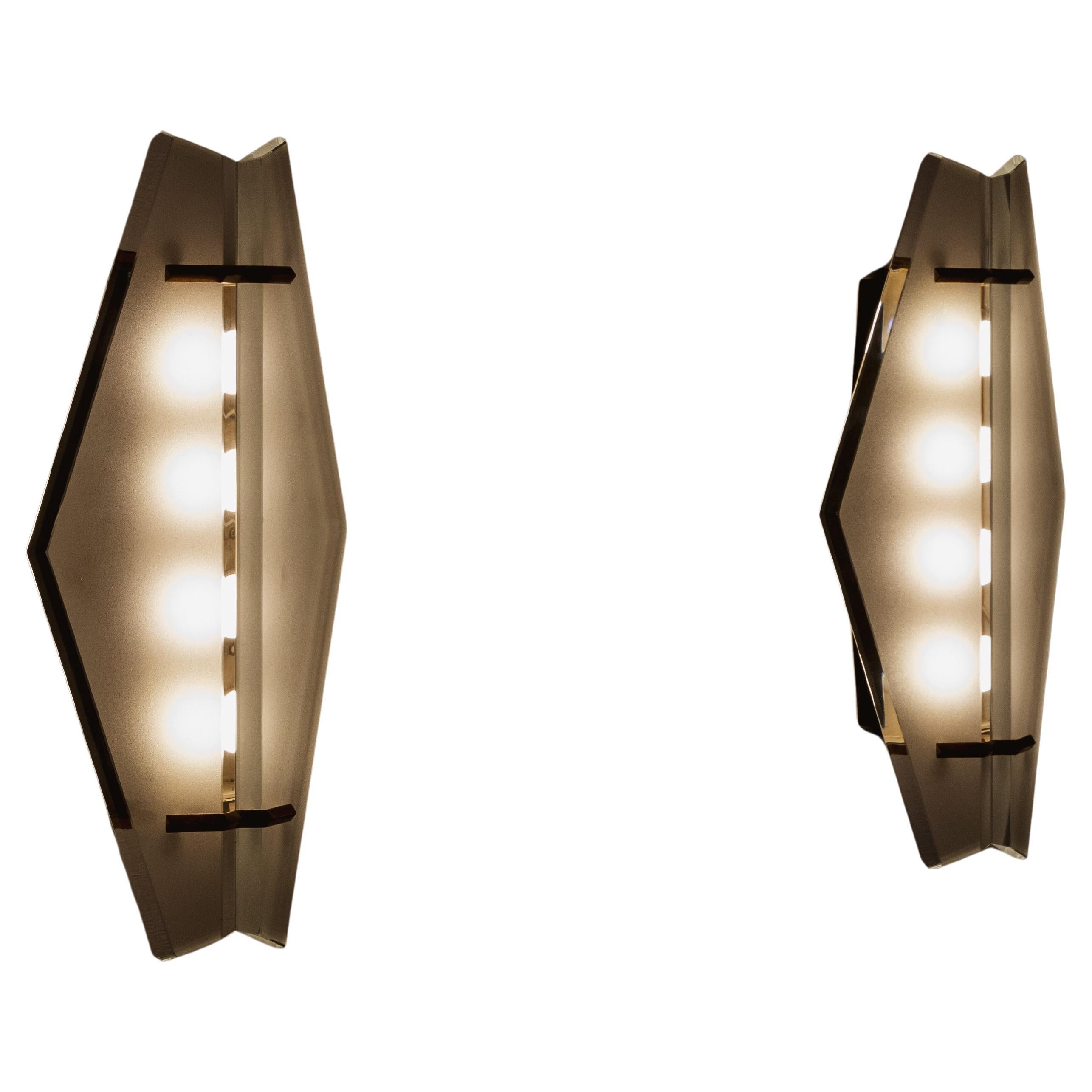 Max Ingrand “1943” Sconces for Fontana Arte, 1960s, Set of 2