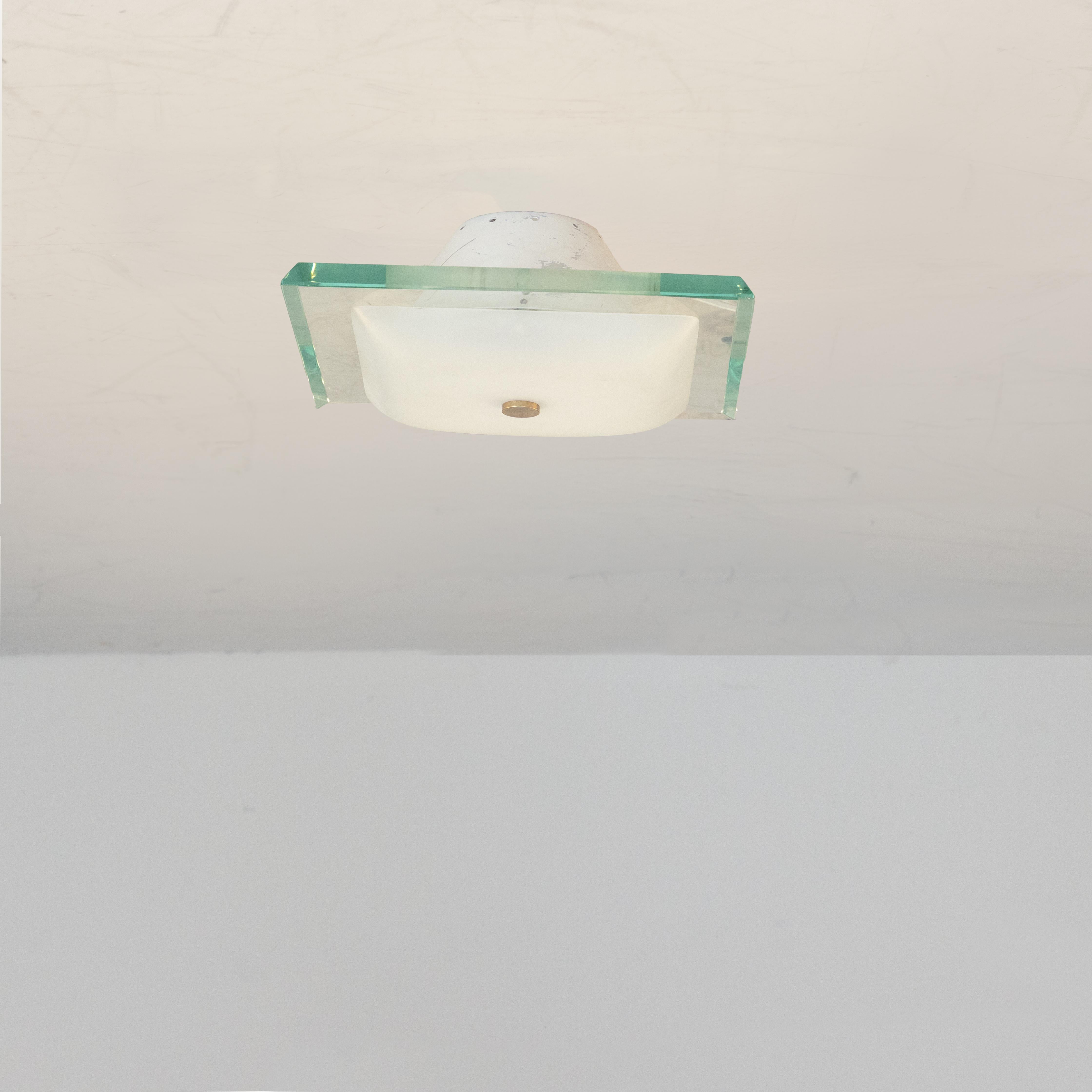 Max Ingrand 1990 Deckenleuchte für Fontana Arte, 1960 (Mitte des 20. Jahrhunderts) im Angebot