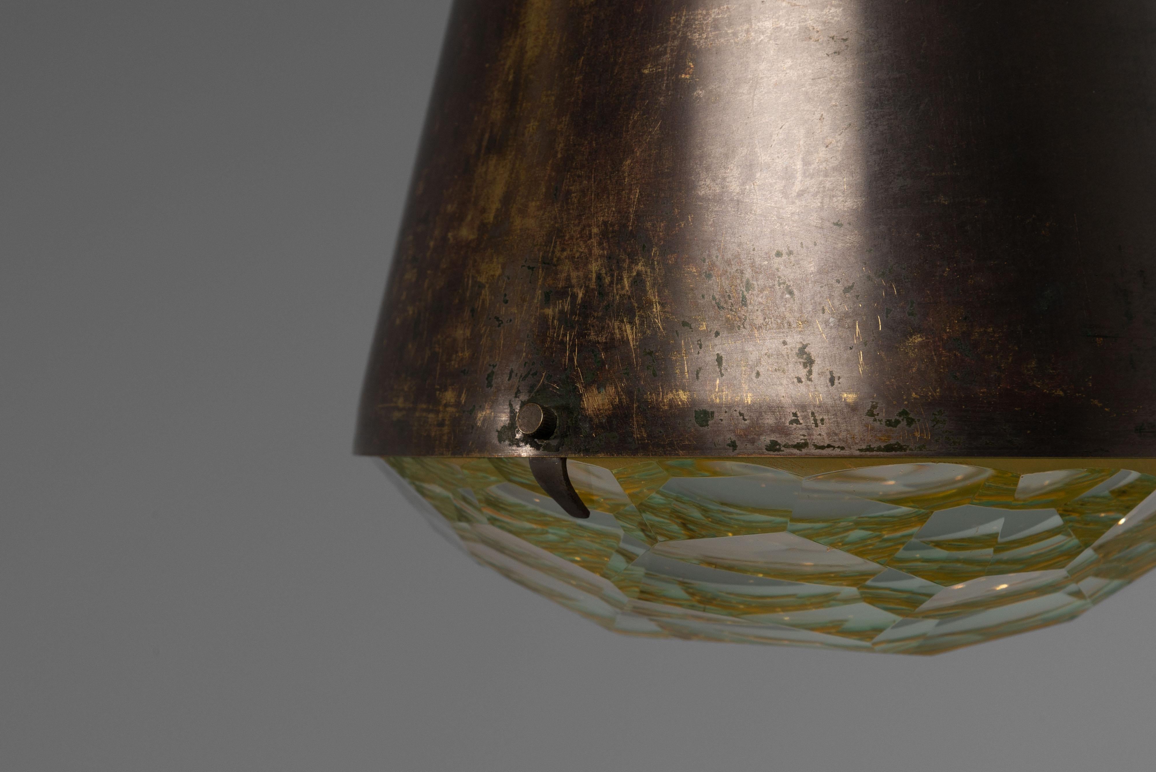 Max Ingrand 1995 hanging lamp Fontana Arte 1960 Moderno de mediados de siglo en venta