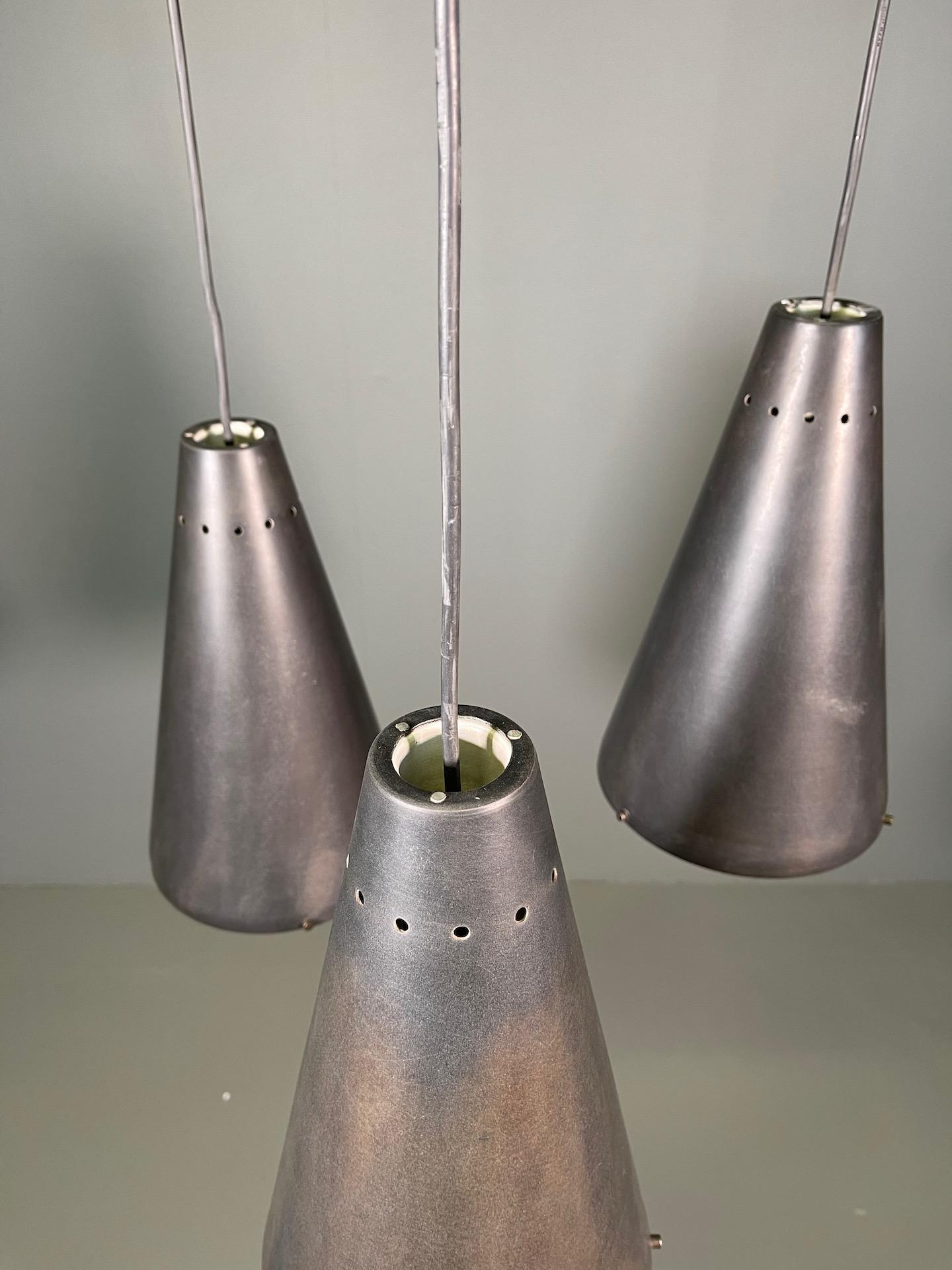 20th Century Max Ingrand ‘2126’ Model 3-Light Ceiling Pendant for Fontana Arte, Italy For Sale