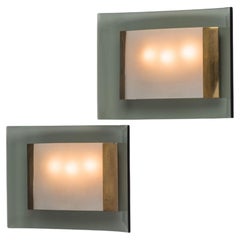 Max Ingrand 2213 sconces by Fontana Arte Italy 1960