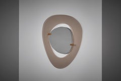 Max Ingrand asymmetrical palette shaped mirror for Fontana Arte, Italy 1958